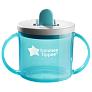 Tommee Tippee поильник, обучающая чашка с носиком и ручками, 190 мл, 4 м+, голубой - фото 1