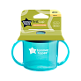 Tommee Tippee поильник, обучающая чашка с носиком и ручками, 190 мл, 4 м+, голубой - фото 2