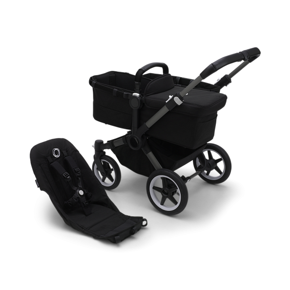 Bugaboo Donkey5 Duo коляска 2 в 1 Graphite/Midnight Black/Midnight Black - фото  19