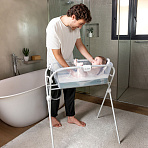 JANE комплект: ванночка складная+подставка+горка для купания Oasis White
