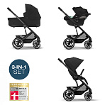 Cybex Коляска 3в1 Balios S Lux BLK Moon Black