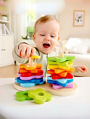 Hape сортер-пирамидка Радуга