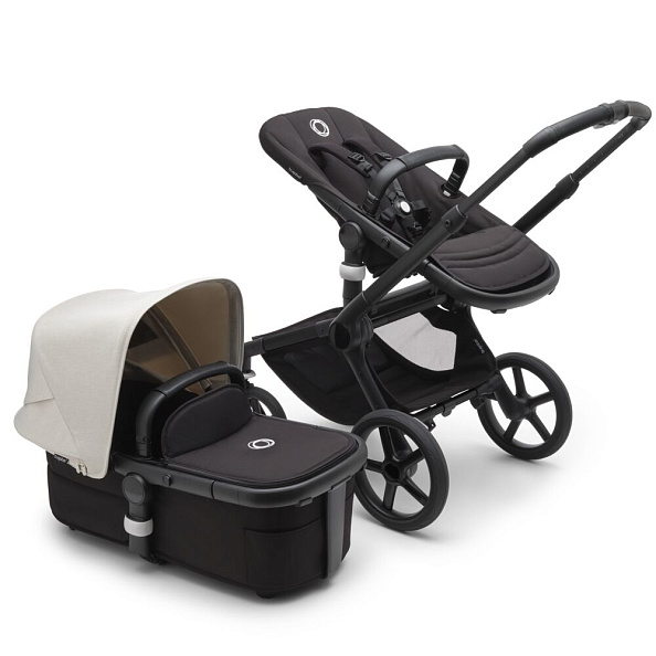 Bugaboo Fox5 коляска 2 в 1 Black/ Midnight Black/ Misty White в комплекте - фото  3