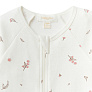 Babybu комбинезон на молнии Vanilla Blossom 100% органический хлопок - фото 3