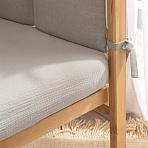 Perina простыня на резинке детская Muslin (шалфей)