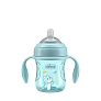 Chicco поильник 4 месяца+ Transition Cup 200 мл голубой - фото 1