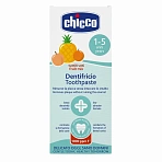 Chicco зубная паста детская c фтором фруктовый вкус 50 мл 12 месяцев+