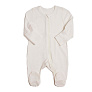 OLANT BABY комбинезон шерсть 100%, термобелье, на молнии, молочный - фото 1
