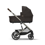 Cybex Коляска 2в1 Balios S Lux TPE Chocolate Brown в комплекте со спальным блоком CotS и дождевиками