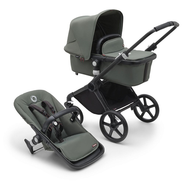 Bugaboo Fox Cub коляска 2 в 1 Black/ Forest Green/ Forest Green - фото  1